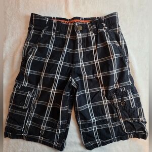 Wrangler Boys Plaid Cargo Shorts Size 12